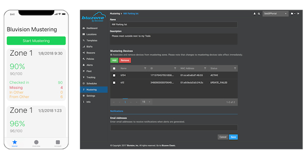 Bluvision Workplace Optimization Solution增加了紧急集合