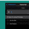 您很快就可以在WhatsApp上为语音消息生成文本抄本