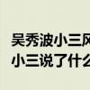 吴秀波小三风波是怎么回事（吴秀波妻子谈起小三说了什么）