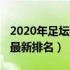 2020年足坛射手榜（2021/2022欧冠射手榜最新排名）