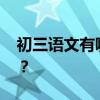 初三语文有哪些学习技巧 如何提高语文成绩？