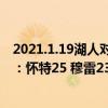 2021.1.19湖人对勇士（2021-2022NBA常规赛12.05战报：怀特25 穆雷23 12 7 马刺绝地翻盘险胜勇士）