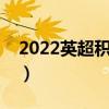 2022英超积分榜排名榜（为什么英超成绩差）