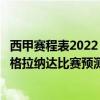 西甲赛程表2022 2021/22西甲第1轮前瞻：比利亚雷亚尔vs格拉纳达比赛预测 