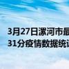 3月27日漯河市最新疫情消息通报-漯河市截至3月27日19时31分疫情数据统计情况