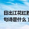 日出江花红胜火下一句（日出江花红胜火下一句诗是什么）