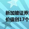 新加坡证券交易所在10月份报告其证券日均价值创17个月新高