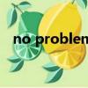 no problem（关于no problem的介绍）