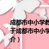 成都市中小学教师信息技术应用能力提升工程实施方案（关于成都市中小学教师信息技术应用能力提升工程实施方案简介）