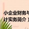 小企业财务与会计实务（关于小企业财务与会计实务简介）