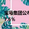 宝马集团公布7月份有史以来最好的销量增长7.6％