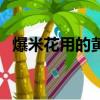 爆米花用的黄油是什么油（黄油是什么油）