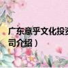 广东意乎文化投资有限公司（关于广东意乎文化投资有限公司介绍）