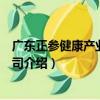 广东正参健康产业有限公司（关于广东正参健康产业有限公司介绍）