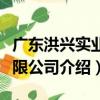 广东洪兴实业有限公司（关于广东洪兴实业有限公司介绍）