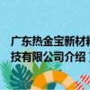 广东热金宝新材料科技有限公司（关于广东热金宝新材料科技有限公司介绍）