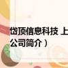 岱顶信息科技 上海有限公司（关于岱顶信息科技 上海有限公司简介）