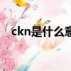 ckn是什么意思污的（ckn是啥意思污的）