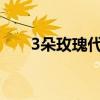 3朵玫瑰代表什么意思（玫瑰花介绍）