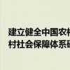 建立健全中国农村社会保障体系研究（关于建立健全中国农村社会保障体系研究介绍）