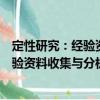 定性研究：经验资料收集与分析的方法（关于定性研究：经验资料收集与分析的方法介绍）