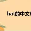 hat的中文意思是什么（是怎么解释的）