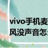 vivo手机麦克风没声音怎么设置（手机麦克风没声音怎么设置）