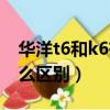 华洋t6和k6有什么区别吗（华洋t6和k6有什么区别）