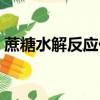 蔗糖水解反应化学方程式（蔗糖水解方程式）