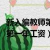 新入编教师第一年工资贵州赫章（新入编教师第一年工资）