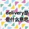 delivery是什么意思中文翻译成（delivery是什么意思）