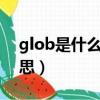 glob是什么意思中文翻译（globe是什么意思）