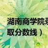 湖南商学院录取分数线 2023（湖南商学院录取分数线）