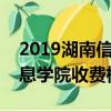 2019湖南信息学院学费多少钱一年（湖南信息学院收费标准）