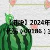 【港股】2024年07月26日上市公司名称（敏捷控股）股票代码（00186）实时行情