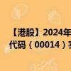 【港股】2024年07月27日上市公司名称（希慎兴业）股票代码（00014）实时行情