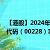 【港股】2024年07月29日上市公司名称（中能控股）股票代码（00228）实时行情