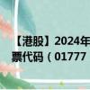 【港股】2024年08月02日上市公司名称（花样年控股）股票代码（01777）实时行情