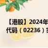 【港股】2024年08月03日上市公司名称（惠生工程）股票代码（02236）实时行情