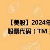 【美股】2024年08月03日上市公司名称（丰田汽车公司）股票代码（TM）实时行情