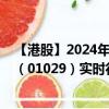 【港股】2024年08月03日上市公司名称（铁货）股票代码（01029）实时行情