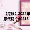 【港股】2024年08月04日上市公司名称（数码通电讯）股票代码（00315）实时行情