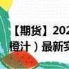 【期货】2024年08月04日代码（OJ）名称（橙汁）最新实时数据