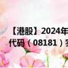 【港股】2024年08月06日上市公司名称（时时服务）股票代码（08181）实时行情