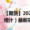 【期货】2024年08月09日代码（OJ）名称（橙汁）最新实时数据