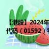 【港股】2024年08月15日上市公司名称（基石控股）股票代码（01592）实时行情