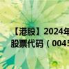 【港股】2024年08月15日上市公司名称（鸿兴印刷集团）股票代码（00450）实时行情