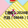 【港股】2024年08月23日上市公司名称（中国宏光）股票代码（08646）实时行情