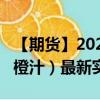 【期货】2024年08月24日代码（OJ）名称（橙汁）最新实时数据