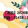 【港股】2024年08月23日上市公司名称（盛诺集团）股票代码（01418）实时行情